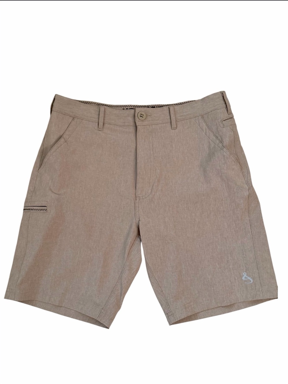 Hook & Tackle Shorts Tan High Tide Hybrid Size 34
